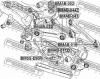 FEBEST BMAB016 Сайленблок задней цапфы (bmw 3 e90/e91 2004-2011)