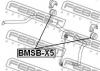 FEBEST BMSBX5 ВТУЛКА ПЕРЕДНЕГО СТАБИЛИЗАТОРА D29 (BMW X5 E53 1999-2005) FEBEST