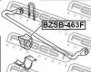 FEBEST BZSB-463F Втулка переднего стабилизатора