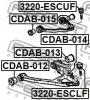 FEBEST CDAB-013 САЙЛЕНБЛОК ПЕРЕДНЕГО НИЖНЕГО РЫЧАГА CADILLAC ESCALADE II 1999-2006
