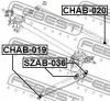 FEBEST CHAB-019 Сайленблок заднего продольного рычага