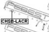 FEBEST CHSB-LACR Втулка стабилизатора задняя