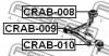 FEBEST CRAB-008 Сайлентблок задний переднего рычага