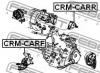 FEBEST CRMCARR Подушка двигателя задняя