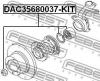 FEBEST DAC35680037-KIT Подшипник ступичный передний