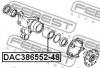FEBEST DAC386552-48 Подшипник ступицы задней