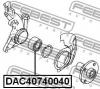 FEBEST DAC40740040 DAC40740040_подшипник ступ.передн./ Mazda 323 BJ 1998-2002