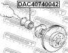 FEBEST DAC40740042 DAC40740042_подшипник ступ.передн./ Toyota Corolla AE110/EE110/CE110 1995-2001