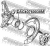 FEBEST DAC40760038M Подшипник ступичный передний