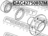 FEBEST DAC42750037M Подшипник ступичный задний (42x75x37)