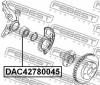 FEBEST DAC42780045 DAC42780045 ПОДШИПНИК СТУПИЧНЫЙ ПЕРЕДНИЙ (42x78x45)