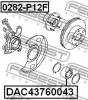 FEBEST DAC43760043 DAC43760043_подшипник ступ.передн./ Nissan Primera P12 2001]