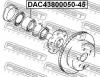 FEBEST DAC4380005045 ПОДШИПНИК СТУПИЧНЫЙ ЗАДНИЙ (43x80x50x45)