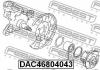 FEBEST DAC46804043 ПОДШИПНИК СТУПИЧНЫЙ ПЕРЕДНИЙ [13]