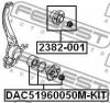 FEBEST DAC51960050MKIT ПОДШИПНИК СТУПИЧНЫЙ (51x96x50) КОМПЛЕКТ