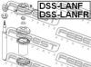 FEBEST DSS-LANFR Опора передней стойки