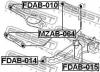 FEBEST FDAB-015 Сайлентблок заднего продольного рычага