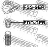 FEBEST FDD-GER Отбойник заднего амортизатора