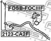FEBEST FDSB-FOCIIIF Втулка переднего стабилизатора