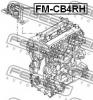 FEBEST FM-CB4RH Подушка двигателя правая