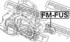 FEBEST FMFUS ПОДУШКА КОРОБКИ СКОРОСТЕЙ MT (FORD FIESTA V JH 2001- FORD FUSION JU 2002-) FEBEST