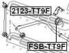 FEBEST FSB-TT9F Втулка переднего стабилизатора