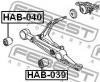 FEBEST HAB-040 Сайлентблок переднего рычага