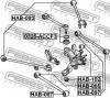 FEBEST HAB087 САЙЛЕНБЛОК ЗАДНЕЙ ПОПЕРЕЧНОЙ ТЯГИ (HONDA ACCORD CF3/CF4/CF5/CL1/CL3 1998-2002) FEBEST