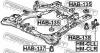 FEBEST HAB135 САЙЛЕНБЛОК РАМЫ (HONDA ACCORD CL/CN/CM 2002- HONDA ELYSION RR1/RR2 2004- HONDA INSPIRE UC1 2003- HON
