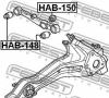 FEBEST HAB150 САЙЛЕНБЛОК ЗАДНЕГО РЫЧАГА