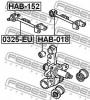 FEBEST HAB152 САЙЛЕНБЛОК ЗАДНЕГО ВЕРХНЕГО РЫЧАГА (HONDA CIVIC EU/EP/ES 2001-2006 HONDA INTEGRA DC5 2001-) FEBEST