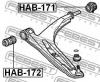 FEBEST HAB-171 Сайлентблок задний переднего рычага