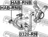 FEBEST HAB-RNB САЙЛЕНБЛОК ЗАДНИЙ ПЕРЕДНЕГО РЫЧАГА (HONDA STREAM RN6-RN9 2006-) FEBEST