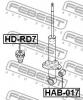 FEBEST HDRD7 Отбойник заднего амортизатора