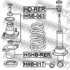 FEBEST HD-RER Отбойник заднего амортизатора