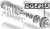 FEBEST HDSF20A ШКИВ КОЛЕНВАЛА F20A/F22A/H23A/F22B