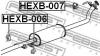 FEBEST HEXB-007 Крепление глушителя: HONDA CR-V RE3/RE4 2007-