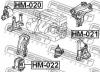 FEBEST HM-022 Подушка двигателя передняя