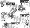 FEBEST HM026 ПОДУШКА ДВИГАТЕЛЯ ПЕРЕДНЯЯ AT