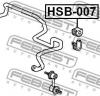 FEBEST HSB-007 Втулка стабилизатора передняя