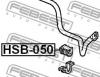 FEBEST HSB-050 Втулка стабилизатора передняя