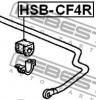 FEBEST HSB-CF4R Втулка заднего стабилизатора