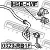 FEBEST HSB-CMF Втулка переднего стабилизатора