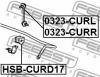 FEBEST HSB-CURD17 Втулка заднего стабилизатора d17