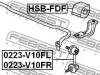FEBEST HSBFDF ВТУЛКА ПЕРЕДНЕГО СТАБИЛИЗАТОРА D24.2 (HONDA CIVIC FD 2006-) FEBEST