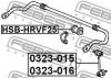 FEBEST HSB-HRVF25 Втулка переднего стабилизатора
