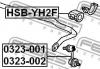 FEBEST HSB-YH2F Втулка переднего стабилизатора