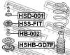 FEBEST HSHB-GD7F Пыльник переднего амортизатора