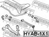 FEBEST HYAB-1X1 Сайлентблок задней продольной тяги