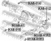 FEBEST HYAB-H1 Сайлентблок рычага: HYUNDAI H-1 (TQ) 2007-